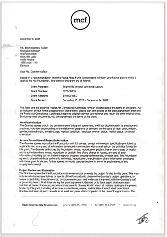 Partneship Agreement with panta Foundation